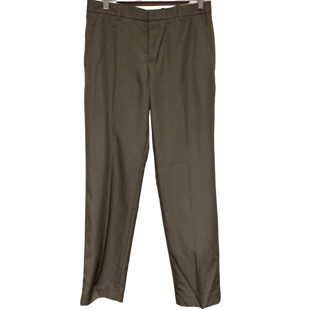 Perry Ellis Luxury Performance Comfort Waist Brown Dress Pants Men's 29 x 30 NWT